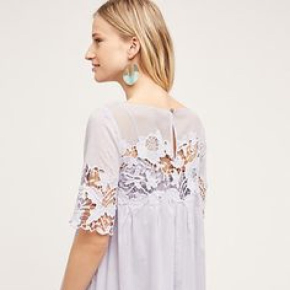 Anthropologie Magnolia Lace Dress Holding Horses